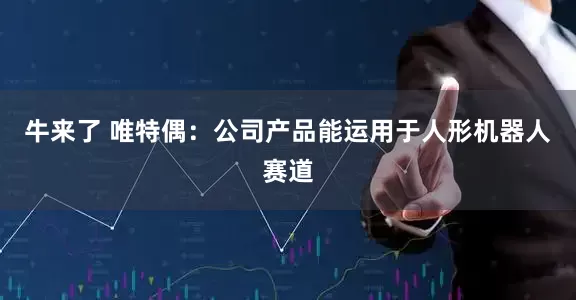 牛来了 唯特偶：公司产品能运用于人形机器人赛道